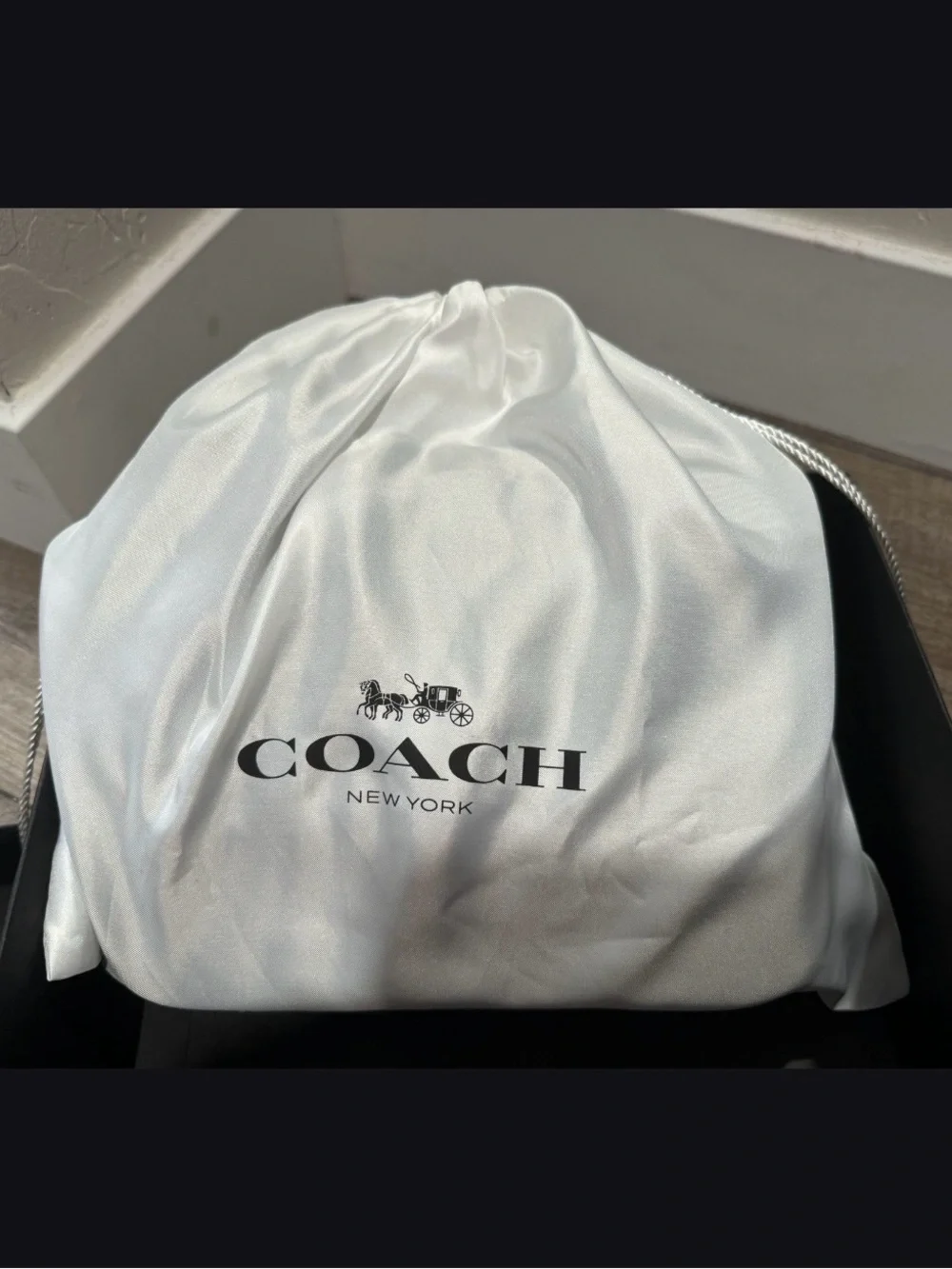 Coach Black Quilted Leather Chain Shoulder Bag